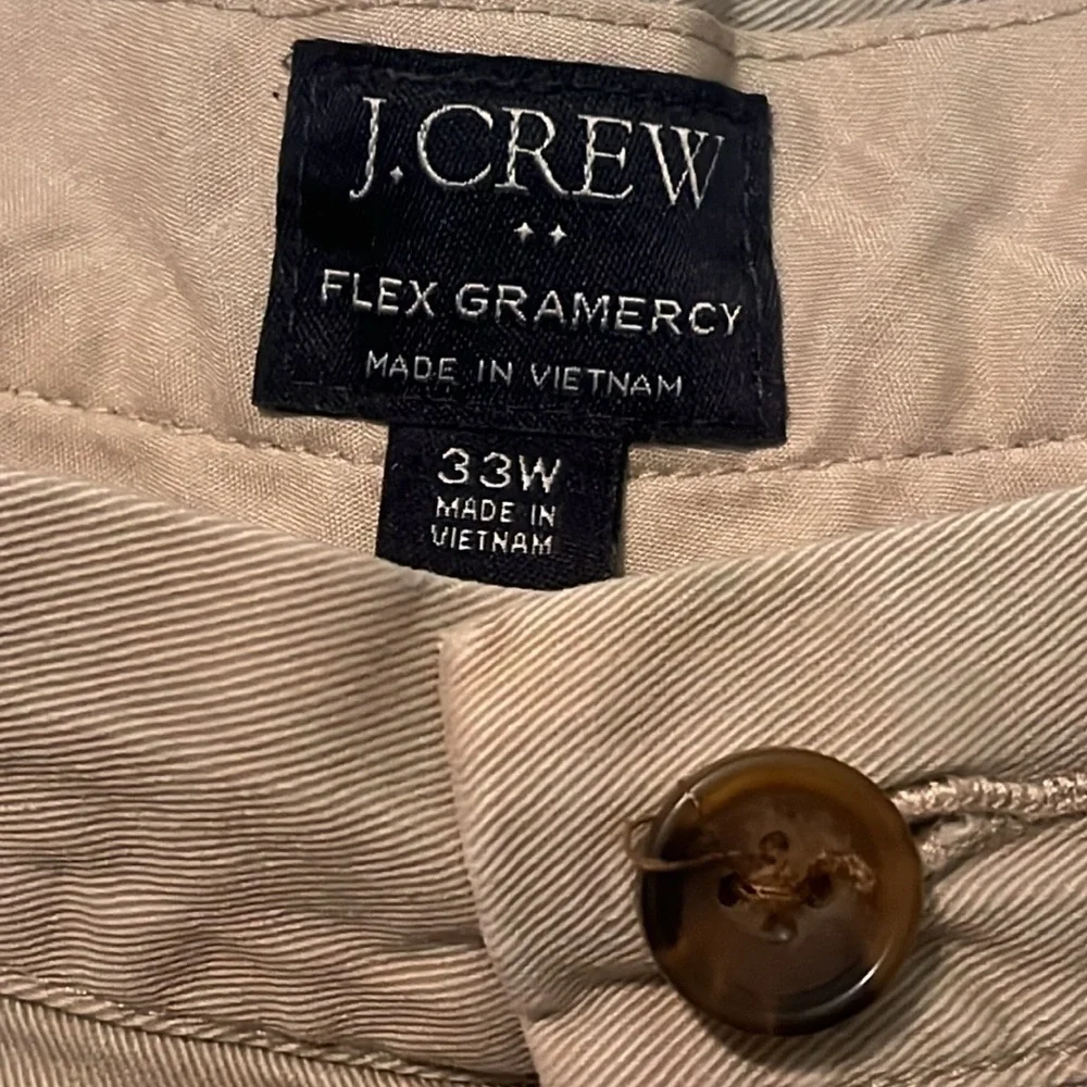 J.Crew Flex Gramercy Waist Size 33 Color is Gray